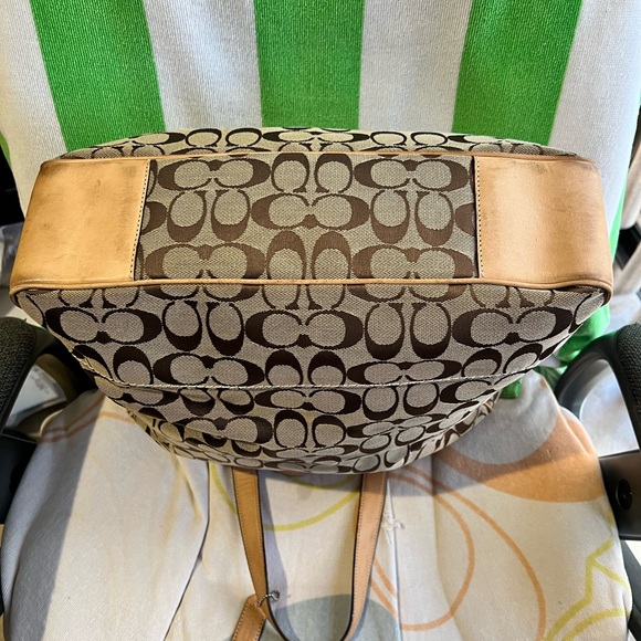 Coach Brown Signature Tote Bag - Picture 8 of 10